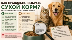 Как правильно выбрать сухой корм для котов и собак?