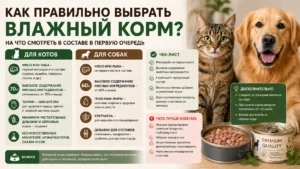 Как правильно выбрать влажный корм для котов и собак?