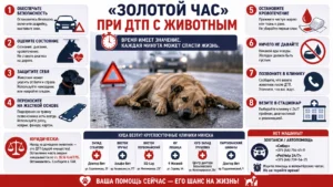 «Золотой час»: что делать, если вы увидели на дороге сбитое животное